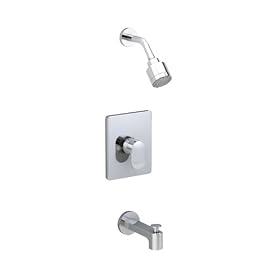 American Standard T506.502.002 Moments Bath and Shower Trim Kit with 3 Function Adjustable Showerhead, Polished Chrome