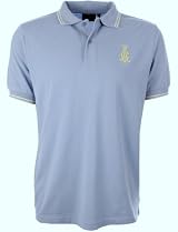 Christian Audigier Mens Polo Shirt C.A.Crest Sky Blue