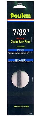 Cheap Poulan Files for 3/8 chain 7/32 dia files 2 pack # 952055086