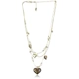 Betsey Johnson Lovely Leopard Heart Illusion Neckla