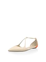 Casadei Bailarinas (Beige / Naranja)