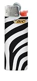 Bic J25 Mini Lighter - Pack of 5 Black & White Assorted Patterns