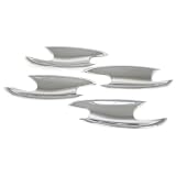 Mirror Chrome Side Door Handle Cavity Bowl Covers Trims for 99-02 Mercedes Benz S320 S500 S430 S55 S600 W220 Befor Facelift 1999 2000 2001 2002 Brand New On Sale