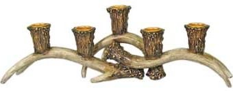 Decorative Deer Antler Candle Holder That Holds 5 Taper Candles 13