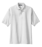 Upscale Men's Extended Big Size Silk Touch Sport Shirt - White