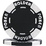 100 Suit Holdem Poker Chips - Black