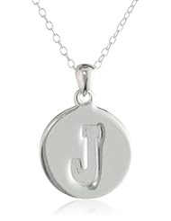 Sterling Silver Disc Pendant Necklace, 18"
