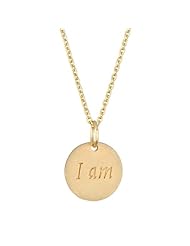Adriennes Gold Charm Necklace - "I Am" - Final Sale