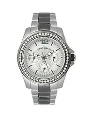 Tommy Bahama RELAX Womens RLX4010 Riveria Two-Tone Grey IP Stones Watch