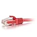C2G/Cables to Go 15190 Cat5e Snagless Unshielded (UTP) Network Patch Cable, Red (5 Feet/1.52 Meters)