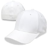 Fit All Flex Fitted Hat White, Large-XLarge