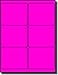600 Label Outfitters® 4 x 3-1/3 inches Fluorescent Neon Pink or Magenta Labels, 100 Sheets use Avery® 5164 Template