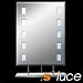 S-Luce A0016 Spiegel mit Beleuchtung 60 x 80 cm, 10 x 10 Watt