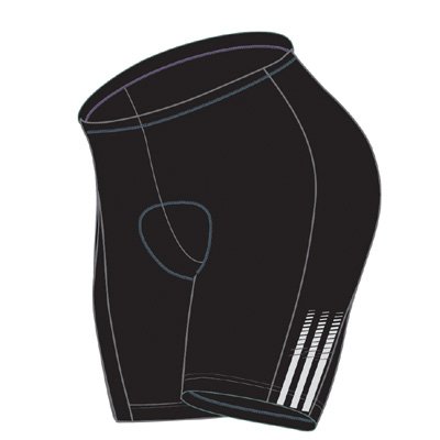 Adidas 2008 Men's Sport Race Cycling Short - Black - 325096 (L)