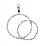 14k White Gold 80 Diamonds Pendant