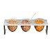 Glass and Stainless Steel 1.5l 3 bowl set by mono