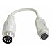 PS/2 Keyboard to AT Port Adaptor Cable, 0.15m