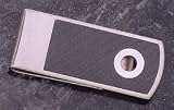 Stainless Steel Carbon Money Clip. 19.5mm Long By 48mm Wide
