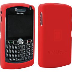 SUPERIOR BLACKBERRY 8800 RUBBER SKIN RED NIC