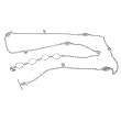 Belly Bracelet Sterling Silver Jewelry From India Length 31.5 Inches