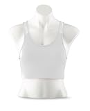 Augusta Sportswear Girls Poly SpandeX Sport Bra, White, Medium