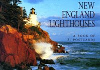new england lighthouses postcard book