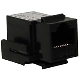 TRT - KJ-5883-BK - CAT5e Black Keystone Coupler Jack with RJ-45 to RJ-45 Ports