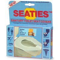 Apothecary Seaties, Sanitary Toilet Seat Covers in Carry-Along Wallet - 10 count