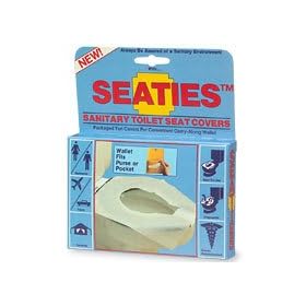 Apothecary Seaties, Sanitary Toilet Seat Covers in Carry-Along Wallet - 10 count