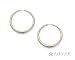 Ed Levin Gold Polished Hoop Earrings