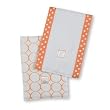SwaddleDesigns Baby Burpies 2-pc. Set - Orange Mod Circles