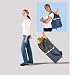 2 IN 1 BACK SAVING ROLLING TOTE TROLLEY (COLLAPSES TO A SHOULDER BAG OR EXPANDS TO A ROLLING TROLLEY CART)