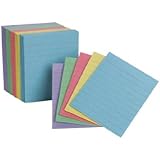 Oxford Half Size Index Cards, Assorted Colors, 3 x 2.5, Ruled, 200 per Pack (10010EE)