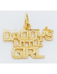 14kt Daddys Little Girl Charm - D633