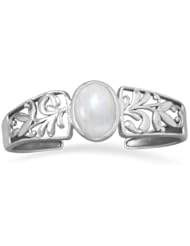 Rainbow Moonstone Cuff Bracelet