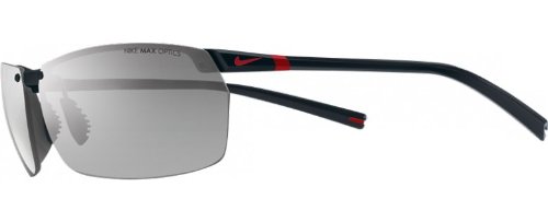 Nike Forge Rimless Sunglasses (Black Frame, Grey Lens)