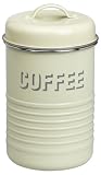 Typhoon Vintage Kitchen Coffee Caddy, Cream
