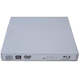 [White colour ] USB SLim External Blu-ray Rewriteable CD and 8X aDVD +/- RW Read/write BD-ROM CD DVD Drive