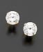 14k Gold Cubic Zirconia Stud Earrings