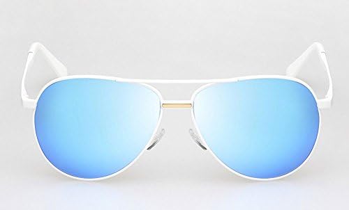 Fashion Polarized Sunglasses for Both MEN and Women High Quality Driving Sunglasses (white frame blue lens)