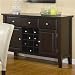 Coaster Carter Buffet Style Server in Dark Brown Wood Finish