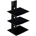 Cheetah Mounts AS3B 3 Component Shelf Wall Mount Bracket for LCD, LED, Plasma TV Components