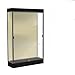 Edge Series Floor Display Case Frame Color: Dark Bronze, Case Backing: Silk, Base Color: Black