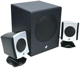 iConcepts 79033N 2.1 Speaker System with Subwoofer (Black)