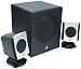 iConcepts 79033N 2.1 Speaker System with Subwoofer (Black)