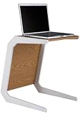 Alphason Oak Laptop Table With White Legs