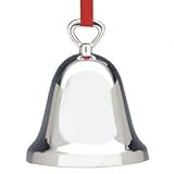 Reed Barton Plain Silver-Plated Christmas Bell Ornament