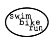 BaySix Swim Bike Run Decal