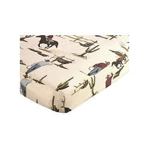 Fitted Crib Sheet For Wild West Cowboy Bedding Sets By Jojo Designs
