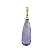14K Yellow Gold Amethyst Briolette Pendant